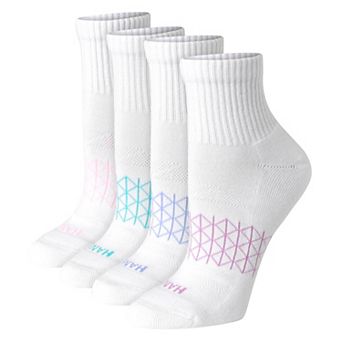Women's Hanes® 4 Pairs Ultimate Absolute Active Cushioned Ankle Socks - HWUAA4