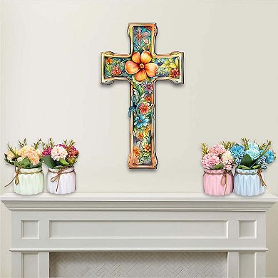 Blossom Cross Holiday Door Decor By G. Debrekht