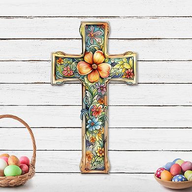 Blossom Cross Holiday Door Decor By G. Debrekht