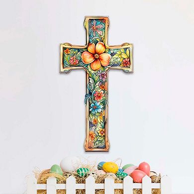 Blossom Cross Holiday Door Decor By G. Debrekht