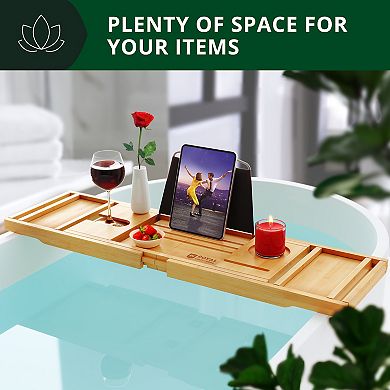 Foldable Bathtub Caddy Tray