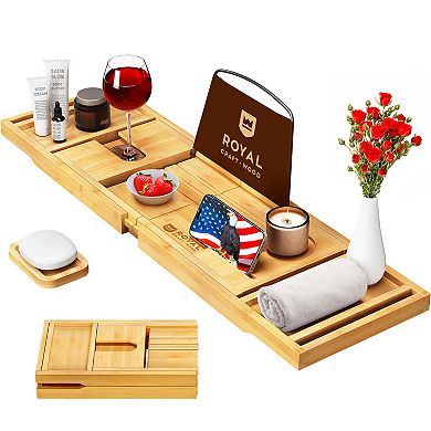 Foldable Bathtub Caddy Tray