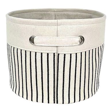 Neatly Stripe Fabric Basket