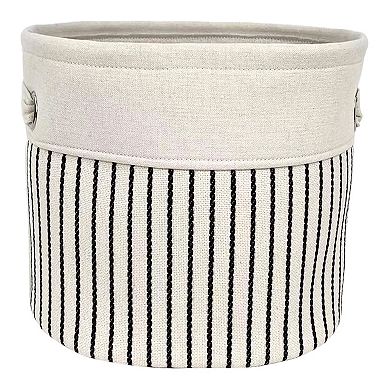 Neatly Stripe Fabric Basket