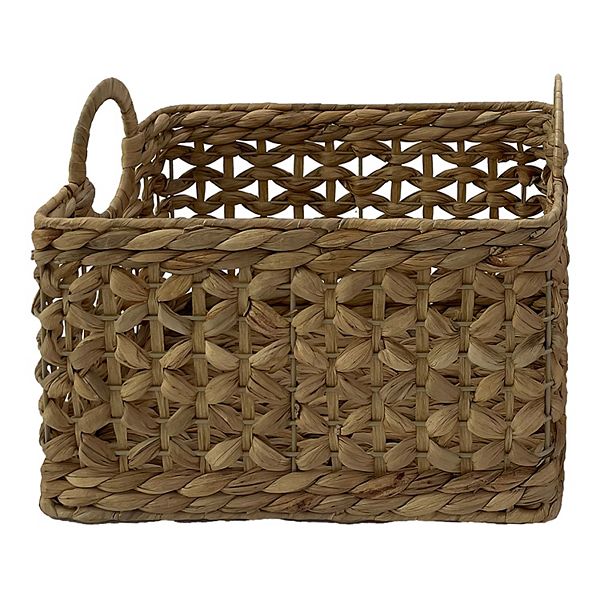 Neatly Woven Water Hyacinth Basket - Natural (SMALL)