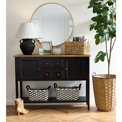 Neatly Woven Water Hyacinth Basket