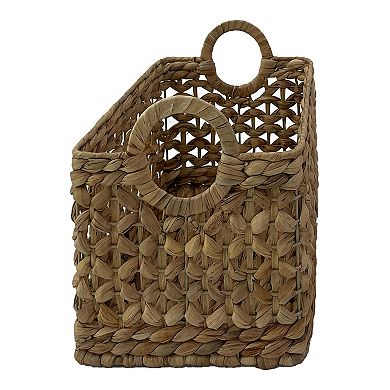 Neatly Woven Water Hyacinth Basket
