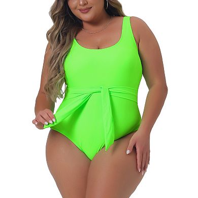 Women's Plus Size Bikini Swimwear Flattering High Waisted One Piece Bathing Suits