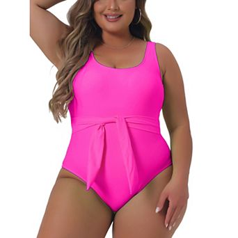 Women's Plus Size Bikini Swimwear Flattering High Waisted One Piece Bathing Suits