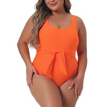 Women's Plus Size Bikini Swimwear Flattering High Waisted One Piece Bathing Suits