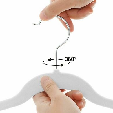 Velvet Pants Hangers With Adjustable Clips