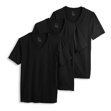 Men's Jockey 3-Pack Cotton Stretch V-Neck Undershirt