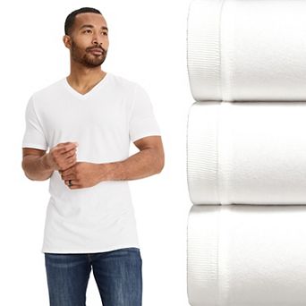 Men's Jockey 3-Pack Cotton Stretch V-Neck Undershirt