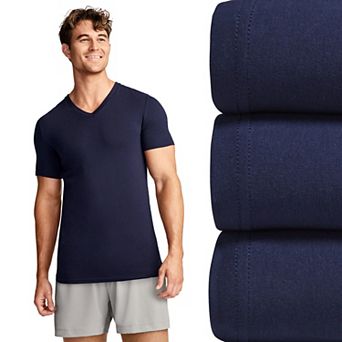 Men's Jockey® 3-Pack Cotton Stretch V-Neck Undershirts