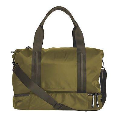 BLUZEN Satin Nylon Weekender Duffel Bag