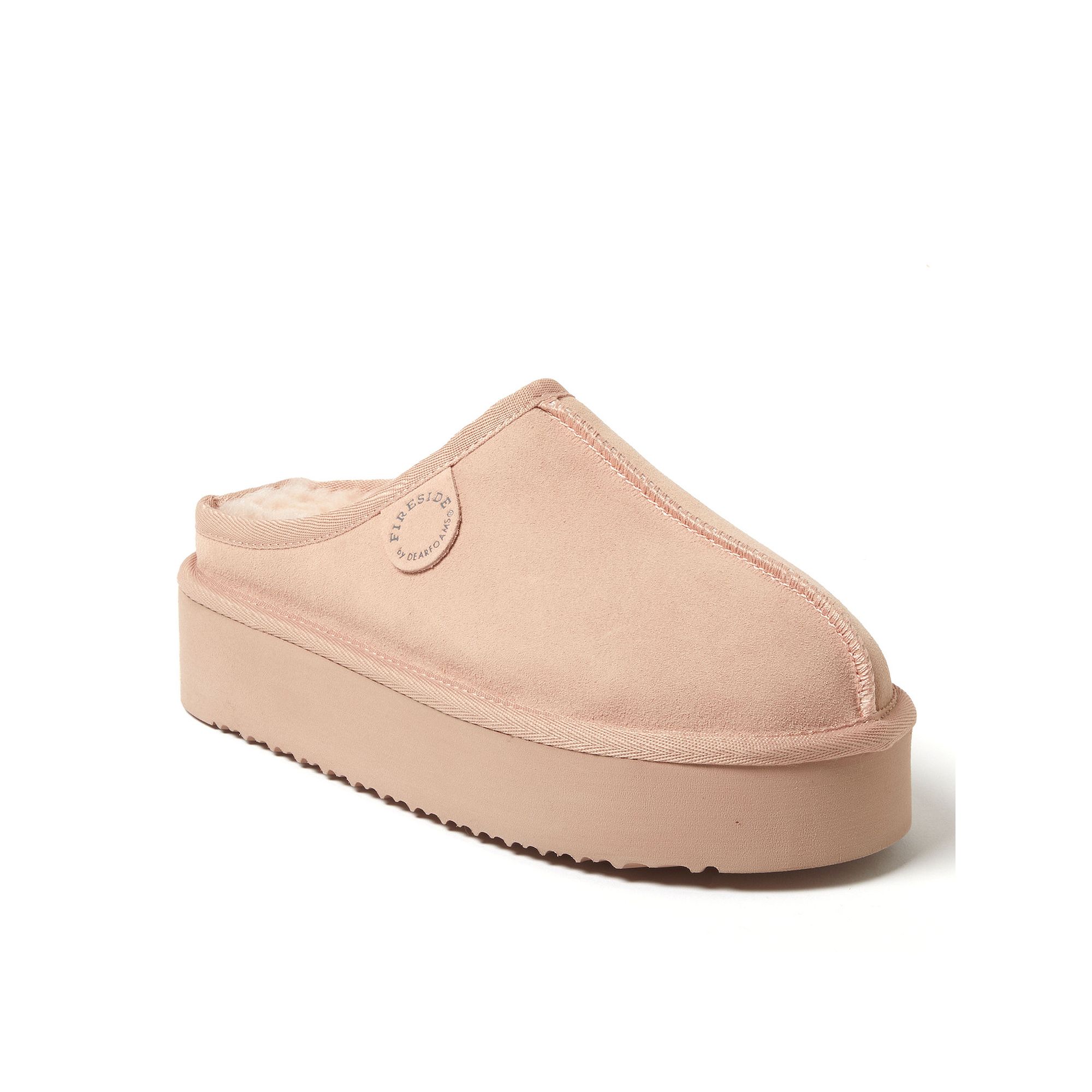 Fireside by Dearfoams Queenstown Womens Platform Clog Slippers, Size: 6, P