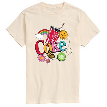 Men's Coke Colorful Collage Graphic Tee