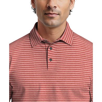 Men's Grand Slam Heather Feeder Stripe Golf Polo