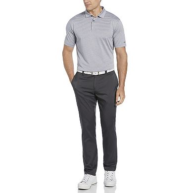 Men's Grand Slam Heather Feeder Stripe Golf Polo