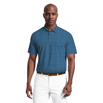 Men's Grand Slam UPF 30 Heather Feeder Stripe Golf Polo