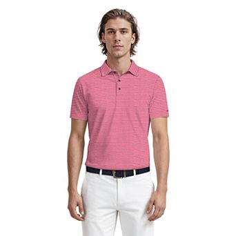 Men's Grand Slam UPF 30 Heather Feeder Stripe Golf Polo