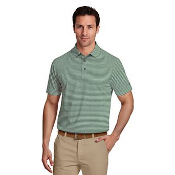 Men's Grand Slam UPF 30 Heather Feeder Stripe Golf Polo