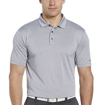 Men's Grand Slam UPF 30 Heather Feeder Stripe Golf Polo