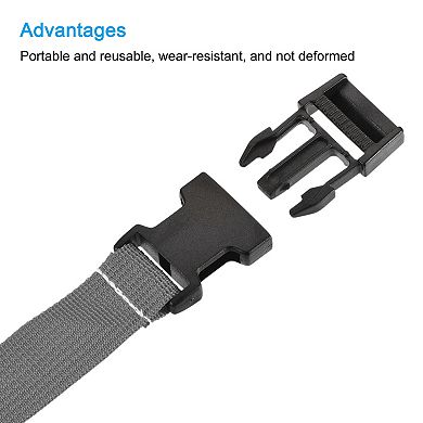 1x40 Inch Utility Strap With Buckle Polyester Belt For Packing, 2 Pack