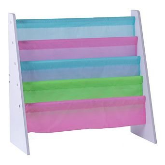 4 tier d Colorful Lined Kids' Sling Magazine Book Rack