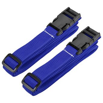 1x98 Inch Utility Strap with Buckle Polyester Belt for Packing, 2 Pack