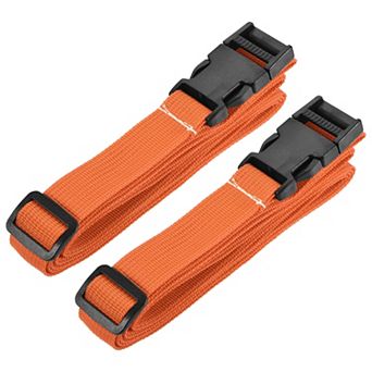 1x98 Inch Utility Strap with Buckle Polyester Belt for Packing, 2 Pack