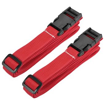 1x98 Inch Utility Strap with Buckle Polyester Belt for Packing, 2 Pack