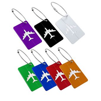 Outdoor Airport Luggage Handbag Name Address Message Label Tag Card Holder 7 pc