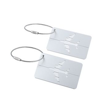 Outdoor Airport Luggage Handbag Name Address Message Label Tag Card Holder 2 pc