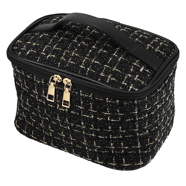 Makeup Bag Cosmetic Travel Bag Case Woolen Large Makeup Bag Organizer