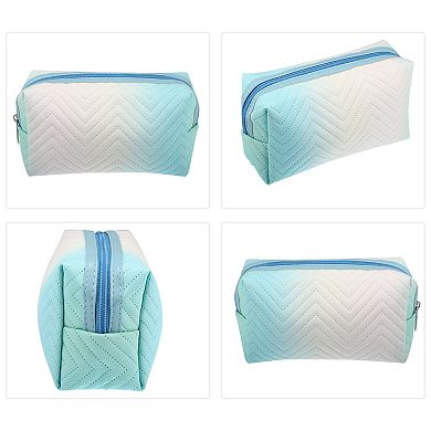 Travel Makeup Bag Portable Toiletry Bag Small Cosmetic Organizer For Women Gradient