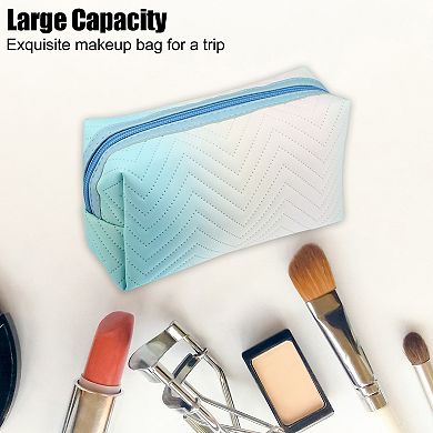 Travel Makeup Bag Portable Toiletry Bag Small Cosmetic Organizer For Women Gradient