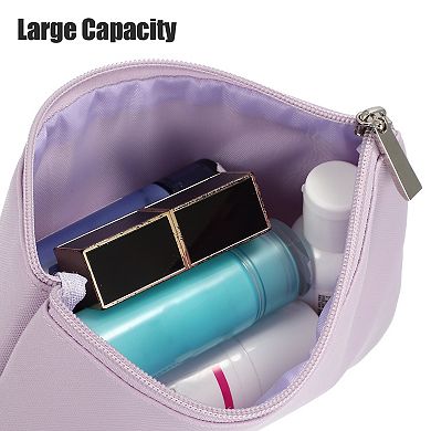 Travel Makeup Bag Makeup Brush Holder Cosmetics Storage Bag Portable PU Leather