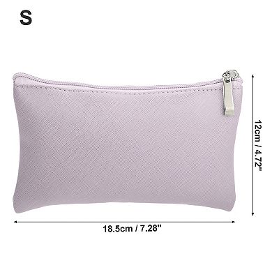 Travel Makeup Bag Makeup Brush Holder Cosmetics Storage Bag Portable PU Leather