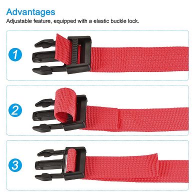 1x98 Inch Utility Strap With Buckle Polyester Belt For Packing
