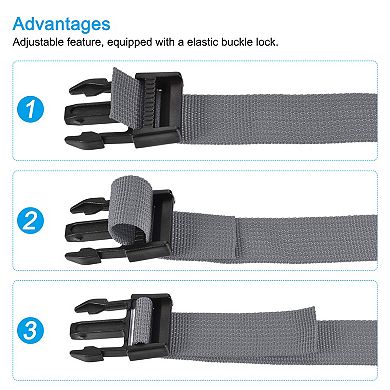 1x98 Inch Utility Strap with Buckle Polyester Belt for Packing