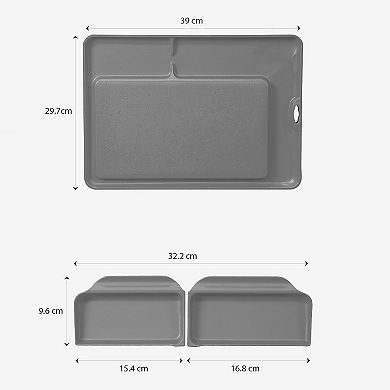 Double Save S Cutting Board with Side Removable Compartments, 2 packs