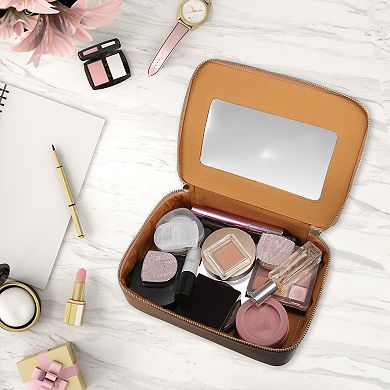 Cosmetic Travel Bag Make Up Brush Organizer Case Transparent For Women