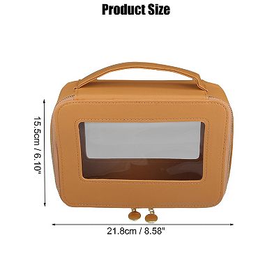 Cosmetic Travel Bag Make Up Brush Organizer Case Transparent For Women