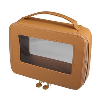 Cosmetic Travel Bag Make Up Brush Organizer Case Transparent For Women