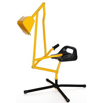 Metal Sand Digger Toy Crane for Outdoor Sandbox