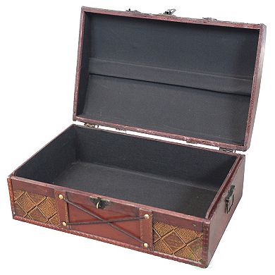 Pirate Treasure Chest with Leather