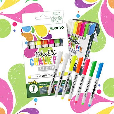Mungyo Multi Chalk Pen, 7 Pieces, 3 Pack