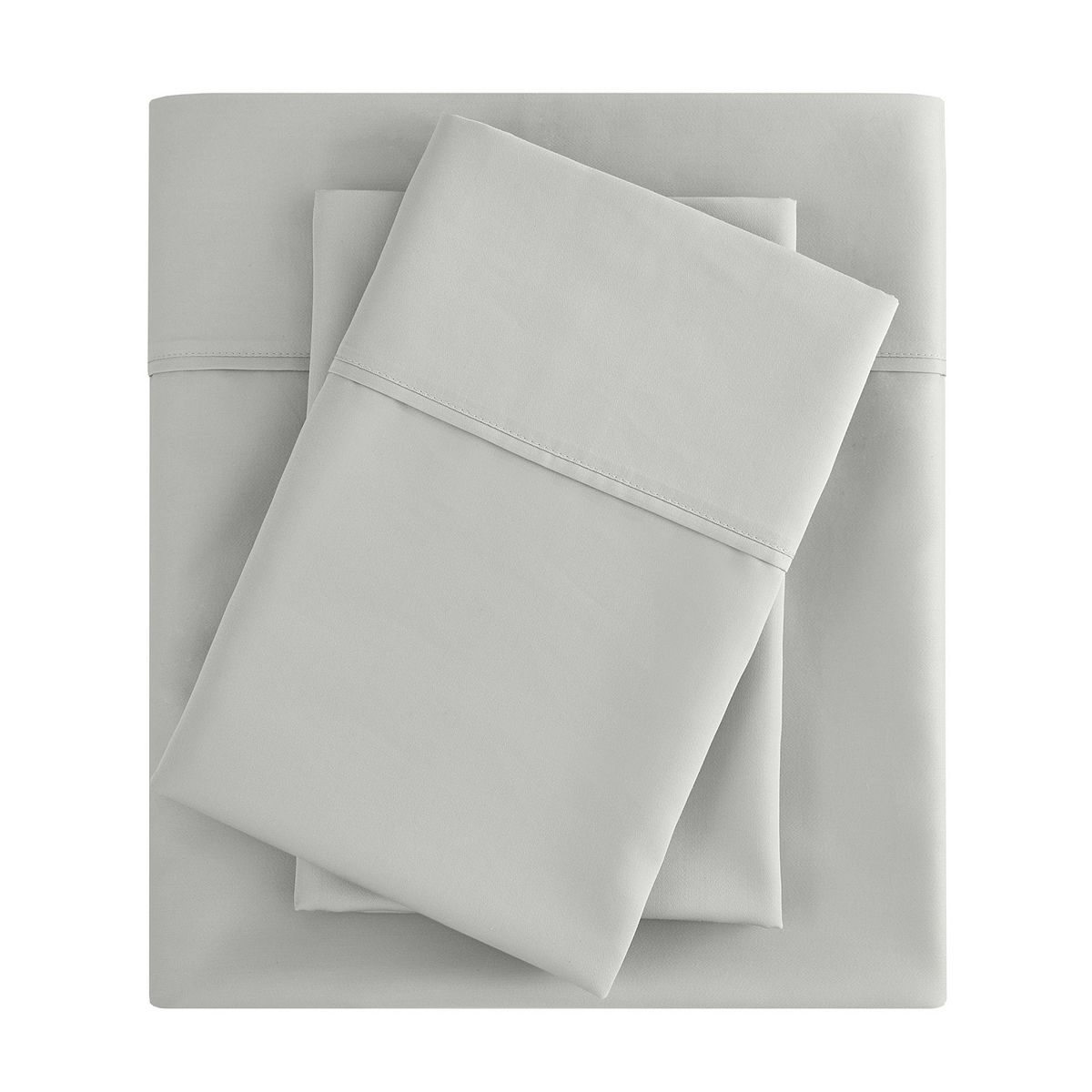 Beautyrest 1500 Thread Count Smart Cool Cotton Rich Sheet Set - Light Gray, QUEEN SET