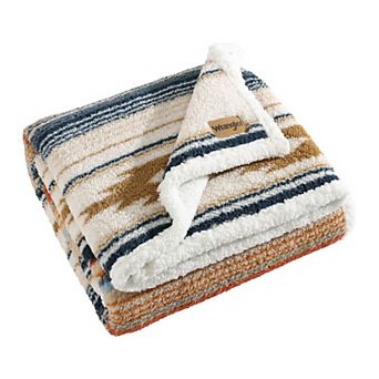 Wrangler Coyote Sands Beige Reversible Throw Blanket